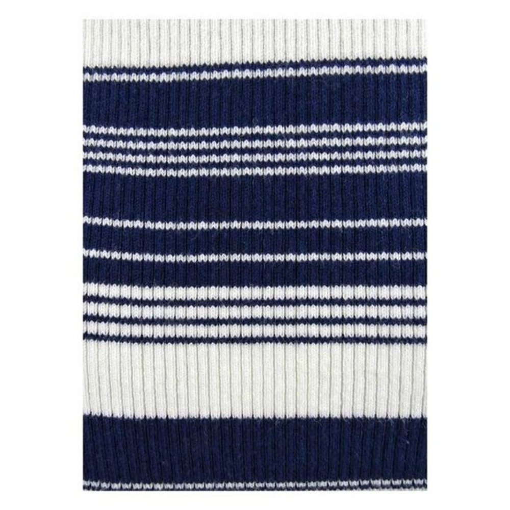 NWT Lauren Ralph Lauren Women's Striped Midi Skirt Navy and Cream - Picture 2 of 4